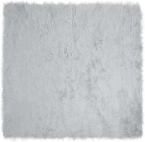 vidaXL Χαλί από τεχνητό πρόβειο δέρμα TAFALLA Γκρι 120 x 120 cm