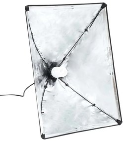 vidaXL Φωτιστικά Studio Επαγγελματικά 2 τεμ. Μαύρα 40x60 εκ. Ατσάλινα