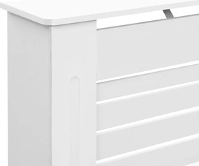 vidaXL Κάλυμμα Καλοριφέρ Λευκό 152 x 19 x 81,5 εκ. από MDF