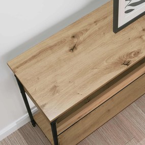 vidaXL Τραπέζι κονσόλας artisan δρυς 100 x 29 x 75 εκ.