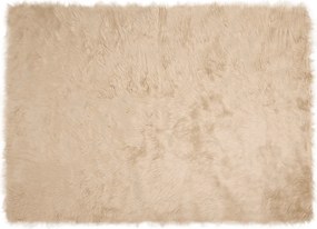vidaXL Χαλί από τεχνητό πρόβειο δέρμα TAFALLA Μπεζ 160 x 230 cm