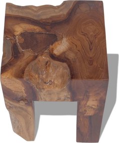 vidaXL Σκαμπό από Μασίφ Ξύλο Teak