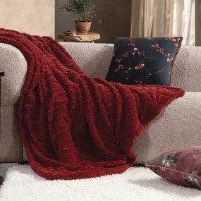 Κουβέρτα Καναπέ Germain Bordo Nef-Nef Homeware 130x 180 Πολυέστερ