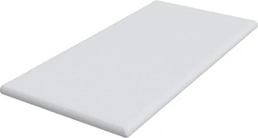 vidaXL Στρώμα επικάλυψης Λευκό 120 x 200 cm Υφασμα Jacquard