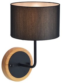 Φωτιστικό Επίτοιχο Aca OD6508WBK YASMINE Μαύρο Ματ (Black Mat)