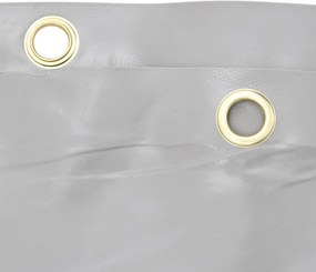 vidaXL Μουσαμάς Γκρι 5 x 5 μ. 650 γρ./μ²