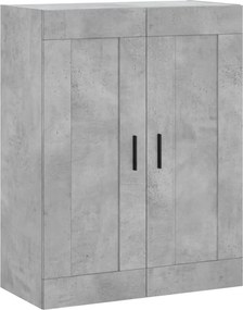 vidaXL Ντουλάπι Επιτοίχιο Γκρι Σκυροδεμ. 69,5x34x90 εκ. Επεξεργ. Ξύλο