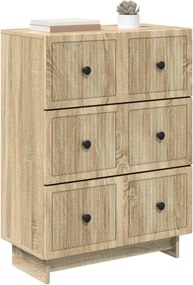vidaXL Ντουλάπι με Συρτάρια 66 x 34,5 x 90 εκ Επεξεργασμένο Ξύλο