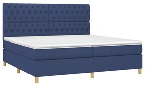 ΚΡΕΒΑΤΙ BOXSPRING ΜΕ ΣΤΡΩΜΑ ΜΠΛΕ 200X200 ΕΚ. ΥΦΑΣΜΑΤΙΝΟ 3142607