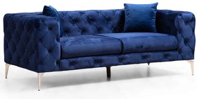 Καναπές Διθέσιος Como 569HLN1128 197x90x70cm Navy Blue