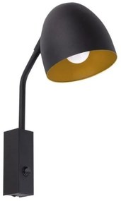 Απλίκα Φωτιστικό Τοίχου SOHO μονόφωτο TK Lighting-4167-Μαύρο 4167