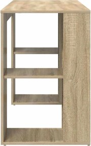 vidaXL Γραφείο Δρύς Sonoma 130 x 50.5 x 75 εκ Επεξεργασμένο ξύλο
