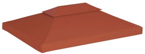 vidaXL Κάλυμμα για Κιόσκι 2 Επιπέδων Τερακότα 4 x 3 μ. 310 γρ./μ²