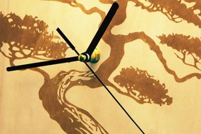 Σετ των 2 Intra απο ξύλο plywood 3mm-4mm πάχος Ψηφιακό ρολογιού τοίχου Bonsai Figure Δίασταση 15x15 cm INTRAFABR-117638048