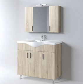 Martin Siena 100 Sonoma - Πάγκος με Νιπτήρα &amp; Καθρέπτη