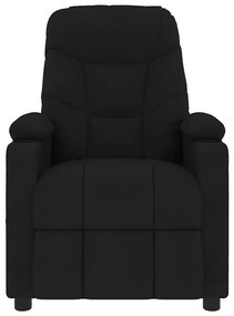 vidaXL Πολυθρόνα Μασάζ Μαύρη Υφασμάτινη