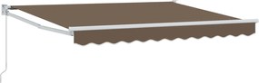 vidaXL Αναδιπλούμενη τέντα Taupe 3,5 x 2 m