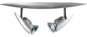Σποτ Φωτιστικό Οροφής ALIEN 2φωτο GU10 ΦOS_ME-17-01002-5-Νίκελ Ματ 17-01002-5