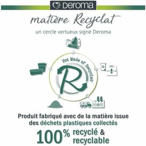 Γλάστρα Deroma Μαύρο 48 x 43 cm 58 L