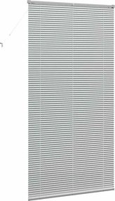 vidaXL Βενετσιάνικες Ρόδες Ασημί 220 x 120 εκ Αλουμίνιο