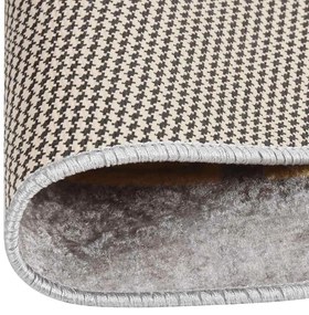 vidaXL Χαλί Πλενόμενο Αντιολισθητικό Γκρι Ø 120 εκ.