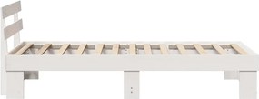 vidaXL Σκελετός Κρεβατιού Λευκό 100 x 200 cm Στερεά ξυλεία πεύκου