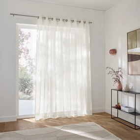 Λινή κουρτίνα μεγάλης διάστασης με κρίκους, ONEGA