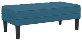 vidaXL Πάγκος Μπλε 113x57x39 εκ. Βελούδο