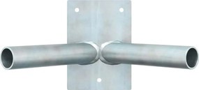 vidaXL Στήριγμα Σημαίας Ασημί 11,5 x 7,5 x 0,2 εκ. Ατσάλι