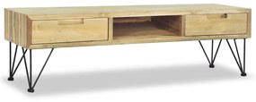vidaXL Έπιπλο Τηλεόρασης 120 x 35 x 35 εκ. από Μασίφ Ξύλο Teak