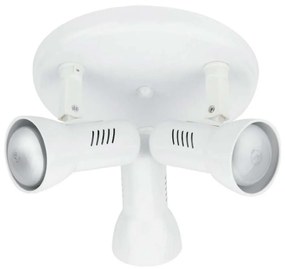 Φωτιστικό Οροφής - Σποτ Carrera SPOT-CARRERA-PL3 Ρυθμιζόμενο 3xE27 40W 28x31,5cm White Intec Metal