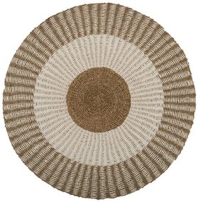 ΧΑΛΙ ΣΤΡΟΓΓΥΛΟ KIRKI HM7844 ΑΠΟ ΦΥΣΙΚΕΣ ΙΝΕΣ SEAGRASS ΛΕΥΚΟ-ΦΥΣΙΚΟ Φ200εκ.