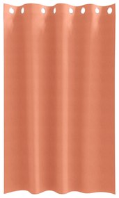 vidaXL Κουρτίνες με κουρτίνες 2 pcs Τερακότα 175 x 140 εκ. Πολυεστέρας