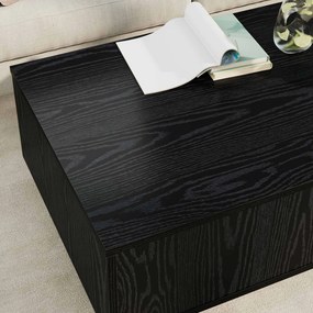 vidaXL Τραπεζάκι σαλονιού Μαύρη Οξυά 95 x 55 x 31 εκ
