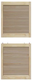 vidaXL Πόρτα Ντουλάπας με πόρτα 4 pcs Φυσικό 140.5 x 2.1 x 49.5 cm