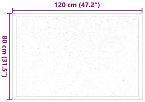 vidaXL Χαλάκι Εξώπορτας Μπεζ 60 x 40 x 1.2 εκ. Ύφασμα τέντι