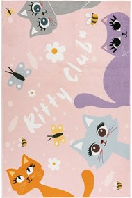 Χαλί Magic Kids 104 Kitty Club Pink-Multi Obsession 115X160cm