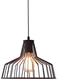 Φωτιστικό Κρεμαστο Aca KS1525P1BK HADES Μαύρο Ματ (Black Mat)