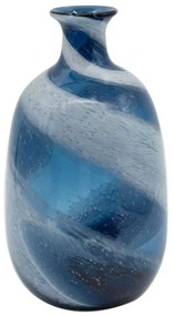 Βάζο Διακοσμητικό Mayron 79949-L 19x19x40cm White-Blue Artekko Glass