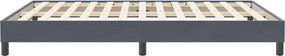 vidaXL Box Spring Κρεβάτι χωρίς στρώμα Σκούρο γκρι Βελούδινο