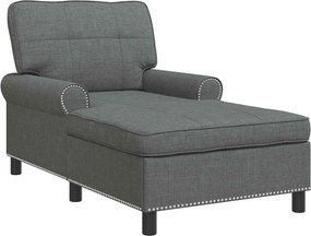 vidaXL Χαλάρωση Σκούρο Γκρι ύφασμα 91 x 157 x 91 εκ.