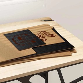 vidaXL Διακοσμητικά Πάνελ 12 pcs Μαύρη Οξυά 30 x 42 x 0.27 εκ