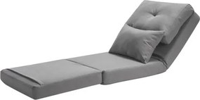 VEVOR Convertible Flip Chair with 5 Adjustable Position Floor Lazy Sofa Gray