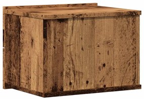 vidaXL Κομοδίνα 2 τεμ. Επιτοίχιο Όψη Παλαιού Ξύλου 40x32x30 εκ.