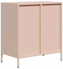 vidaXL Ντουλάπι Ροζ 68x39x73,5 εκ. από Χάλυβα Ψυχρής Έλασης