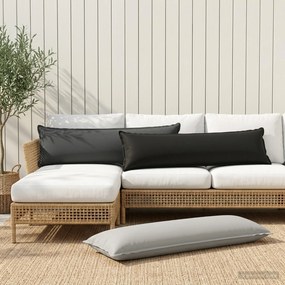 vidaXL Κάλυμμα Μαξιλαριού HOUTEN Μαύρο 40 x 145 εκ. Πολυεστέρας