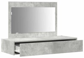 vidaXL Τραπέζι περιποίησης Γκρι 100 x 40 x 70 εκ. Επεξεργασμένο ξύλο