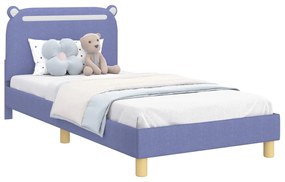 vidaXL Κρεβάτι Παιδικής Κρεβατοκάμαρας με Κεφαλάκι Μπλε τζην