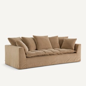 Καναπές από βελούδο stonewashed, OTAVIA