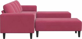vidaXL Καναπές σαλονιού 3 pcs Κόκκινο
